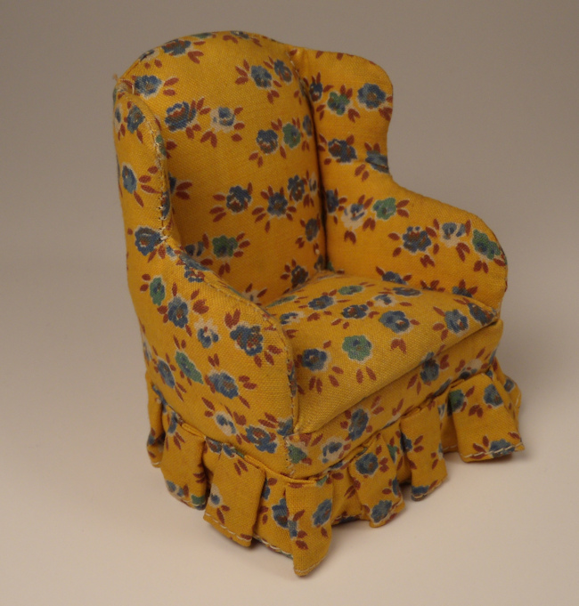 upholstered doll chair